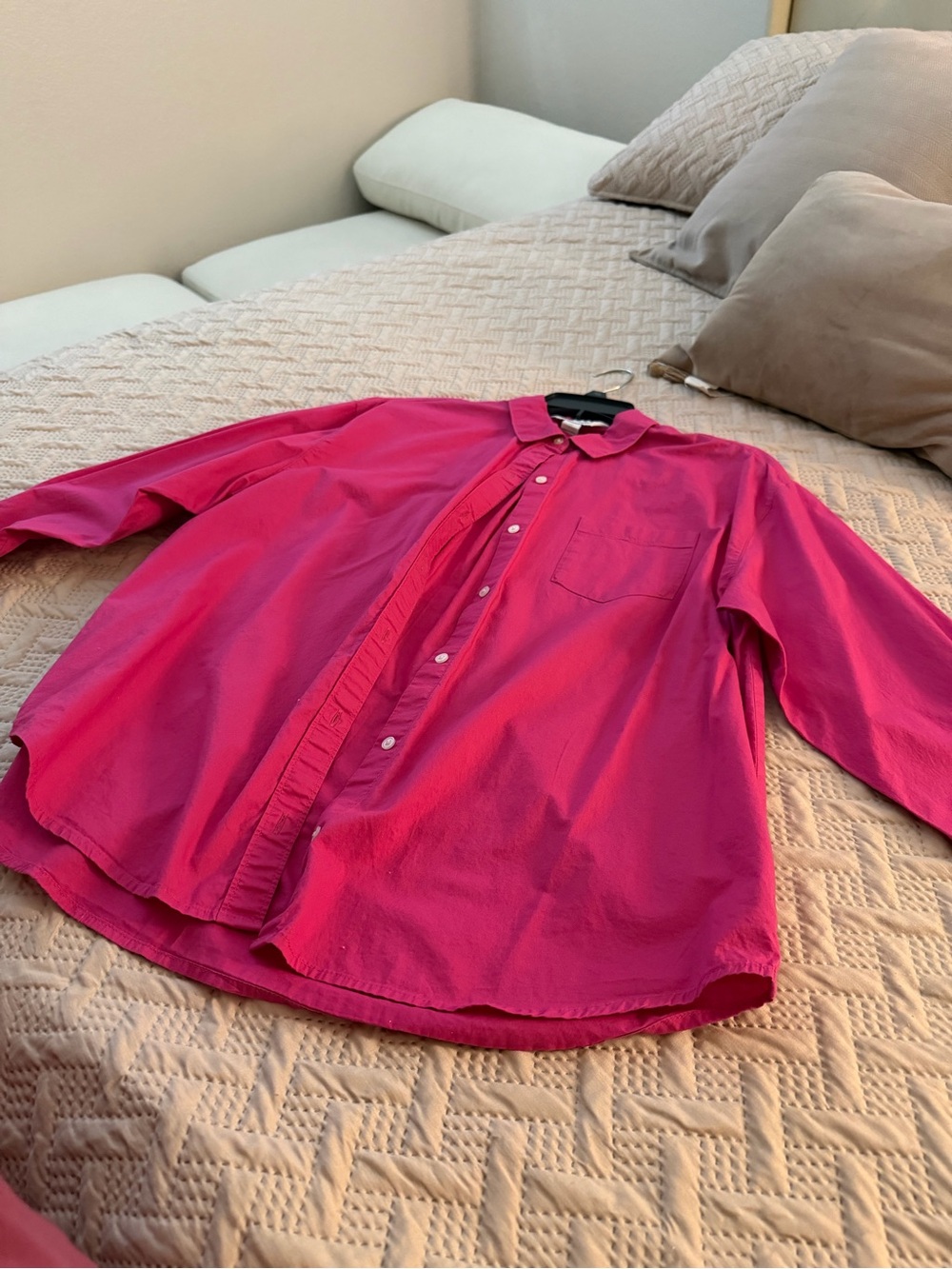 Old Navy Fuchsia Casual Button-Down Shirt